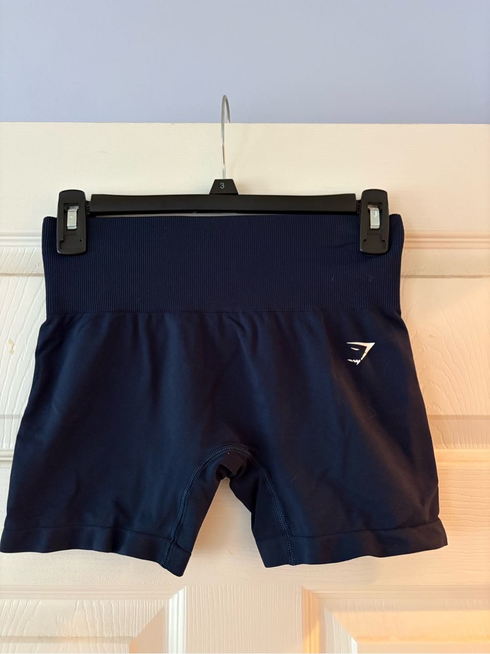 Gymshark Navy High-Rise Seamless Training Shorts